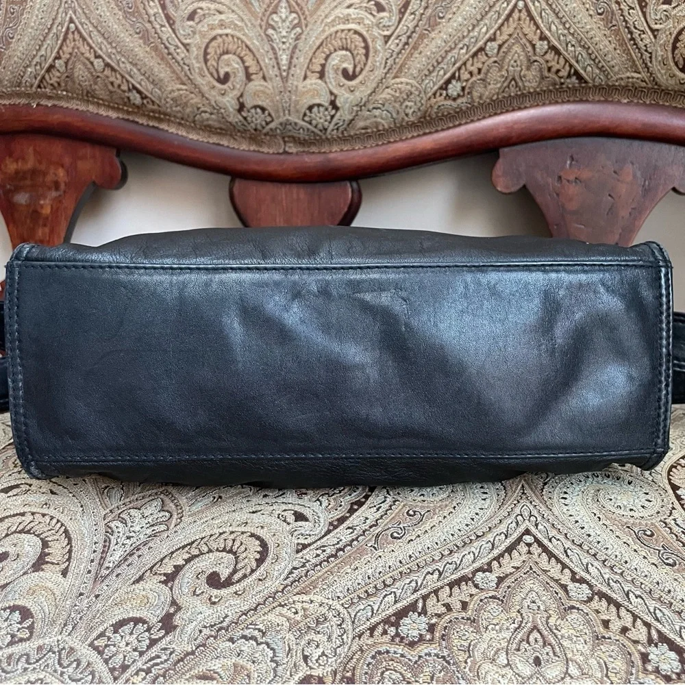 Donna Karan Black Crossbody Bag with Gold Accents - Picture 5 of 11